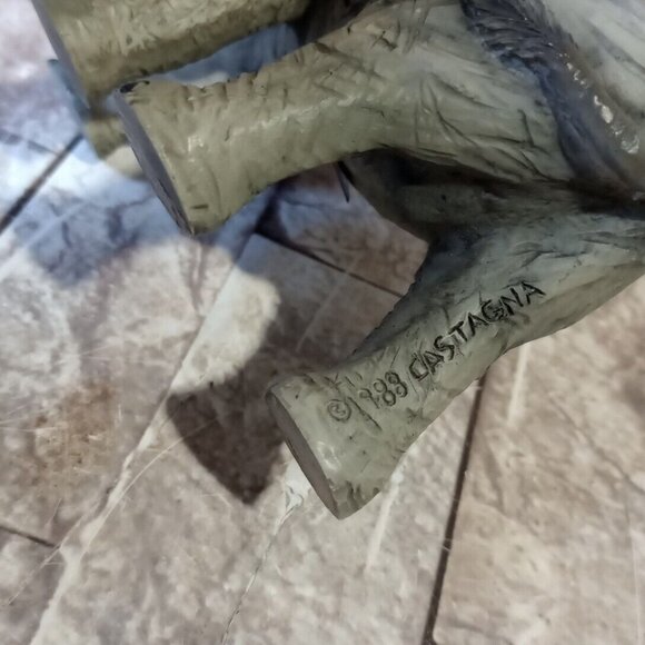 Castagna Original Elaphant Standing Figurine Trunk Up Made In Italy 1988 Vtg - Picture 3 of 9